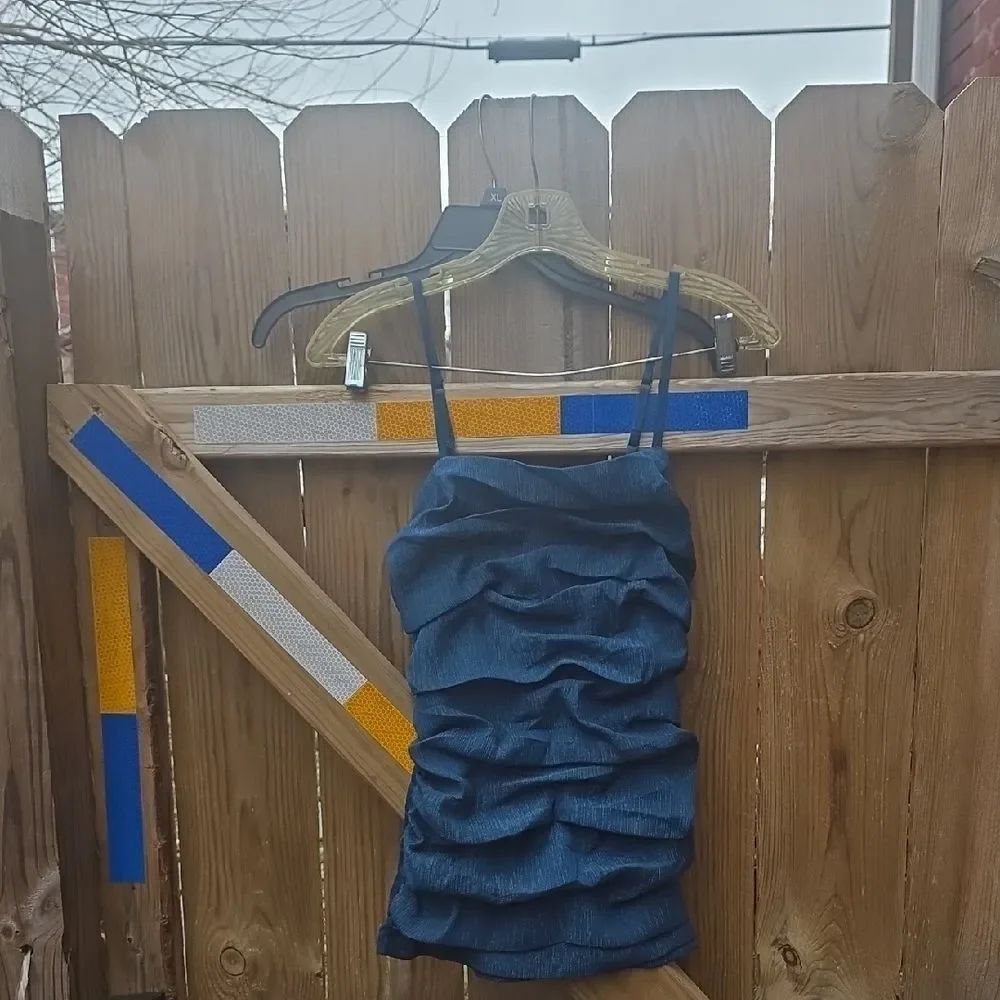 Blue Sleeveless Top